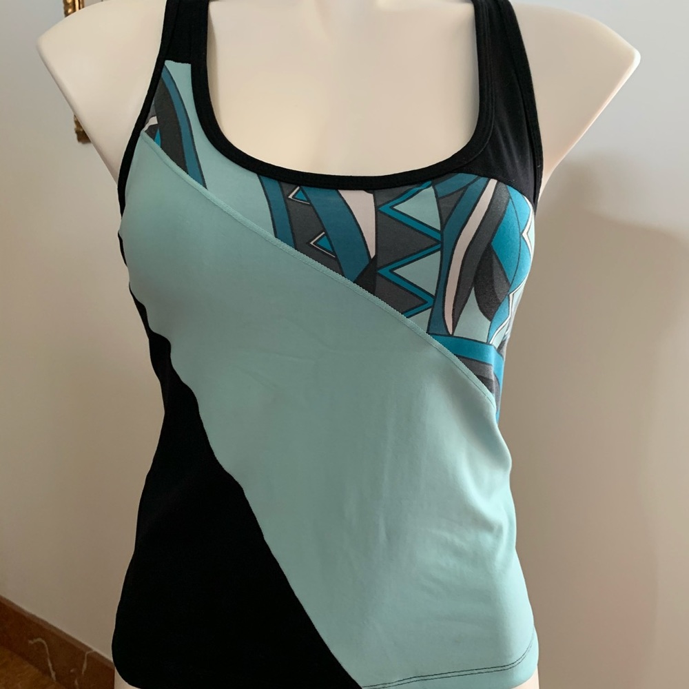 Bebe blue and black ,thank top size M